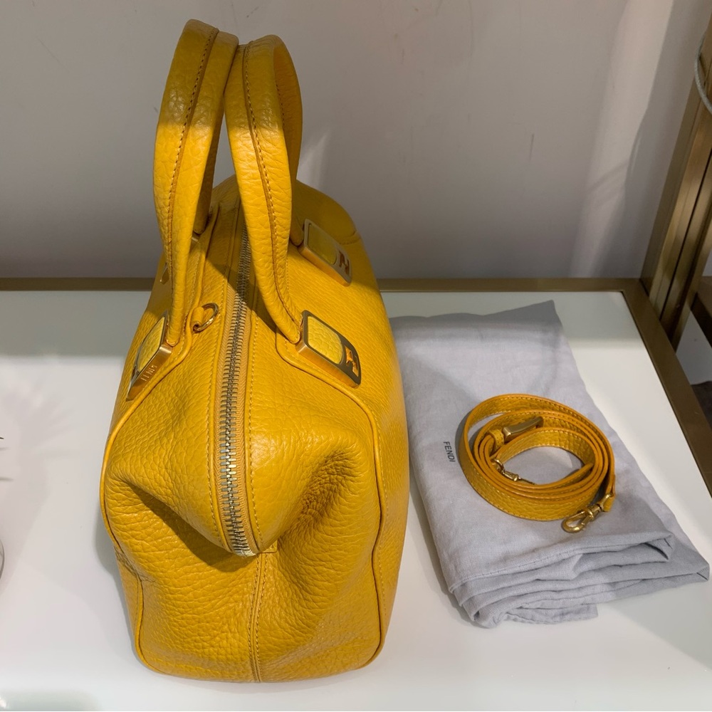 Fendi Yellow Duffle - Picture 4 of 7